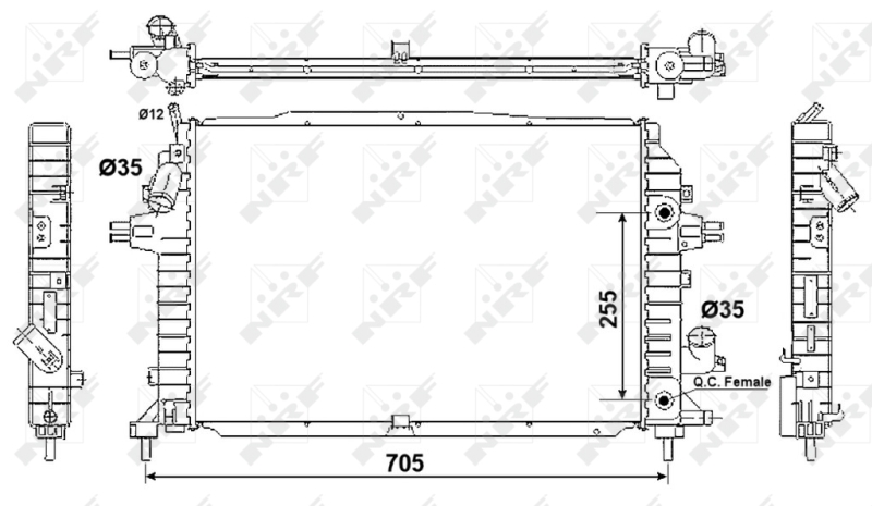 NRF Radiateur 53082