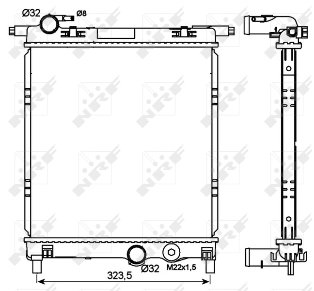 NRF Radiateur 53101