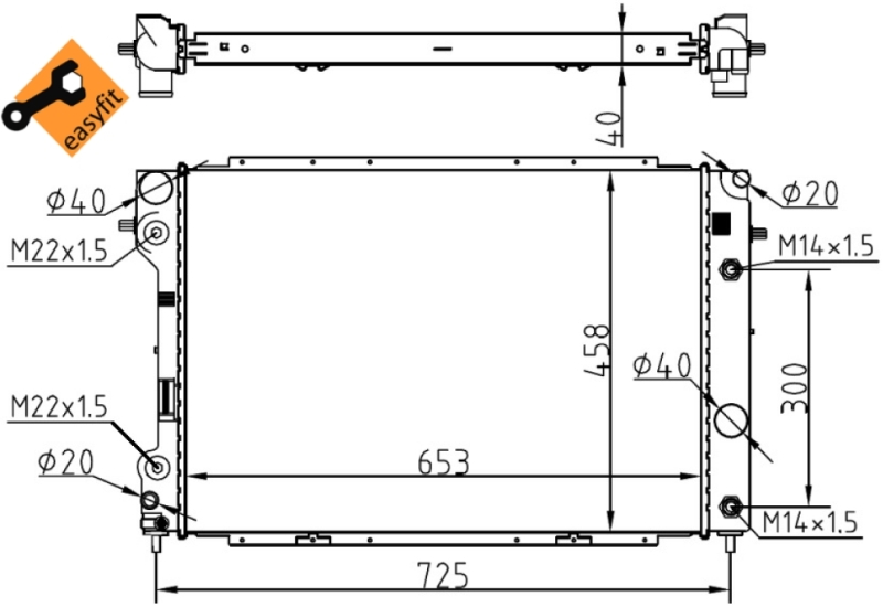 NRF Radiateur 53104