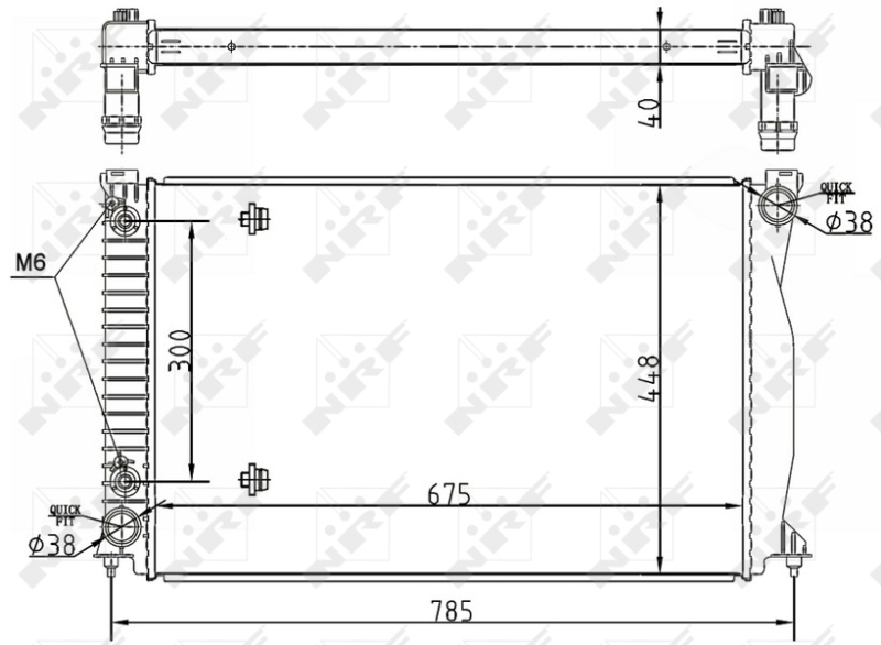 NRF Radiateur 53105