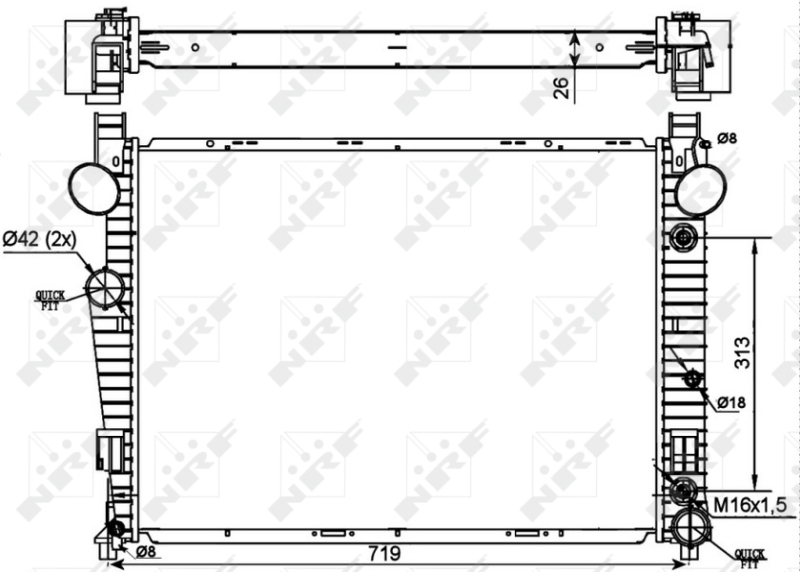 NRF Radiateur 53107