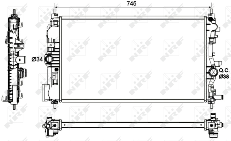 NRF Radiateur 53129