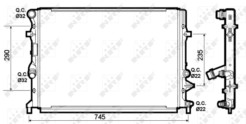 Radiateur NRF 53139