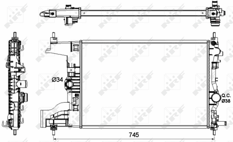 NRF Radiateur 53142