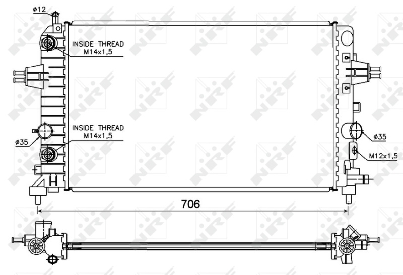 NRF Radiateur 53144