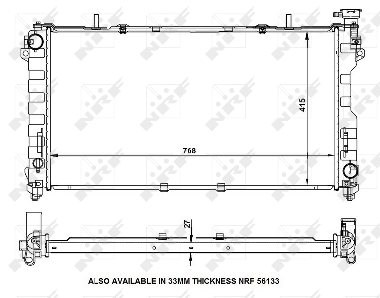NRF Radiateur 53156