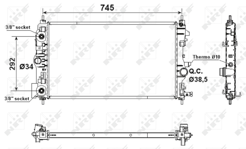 NRF Radiateur 53159