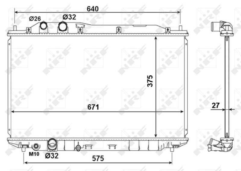 NRF Radiateur 53186