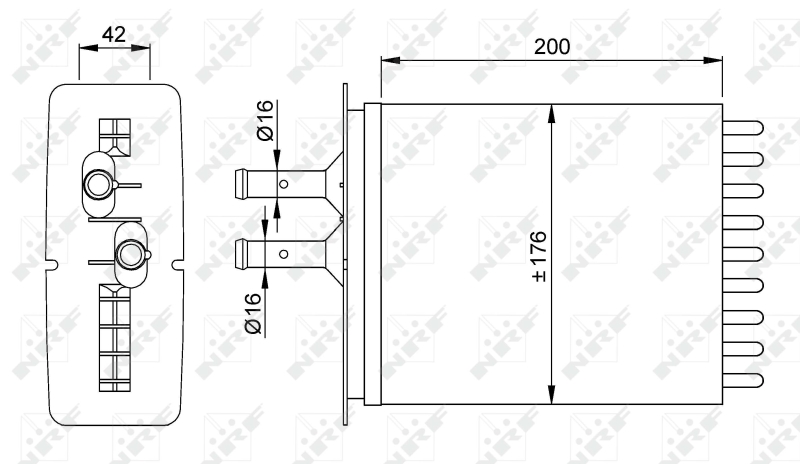 NRF Kachelradiateur 53205