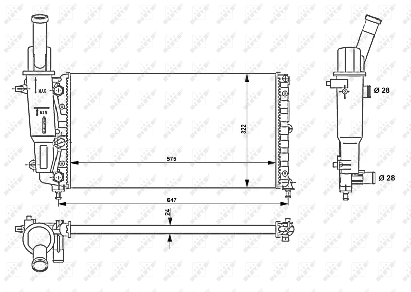 NRF Radiateur 53225