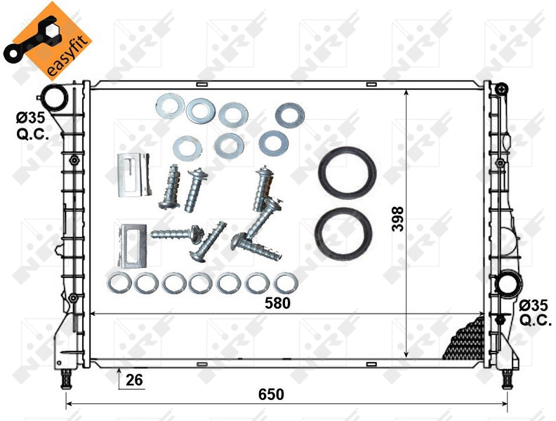 NRF Radiateur 53238