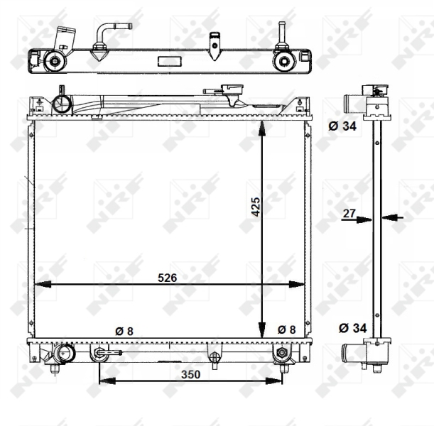 NRF Radiateur 53289