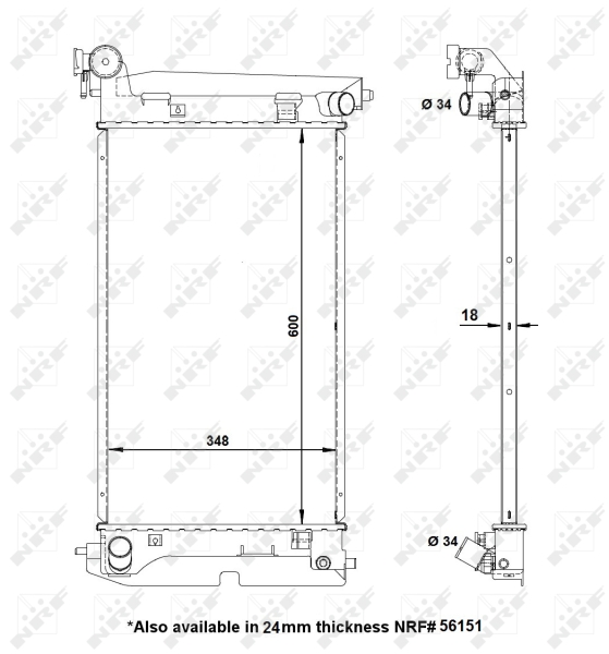 NRF Radiateur 53373