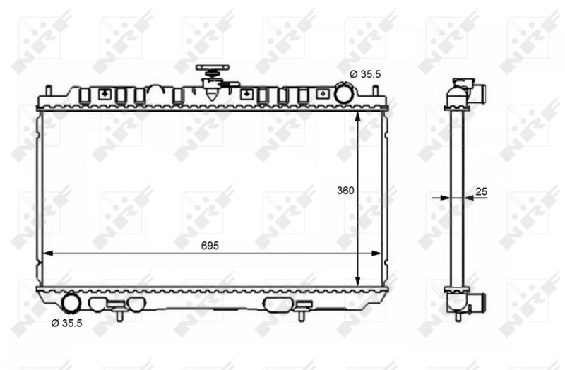 NRF Radiateur 53388