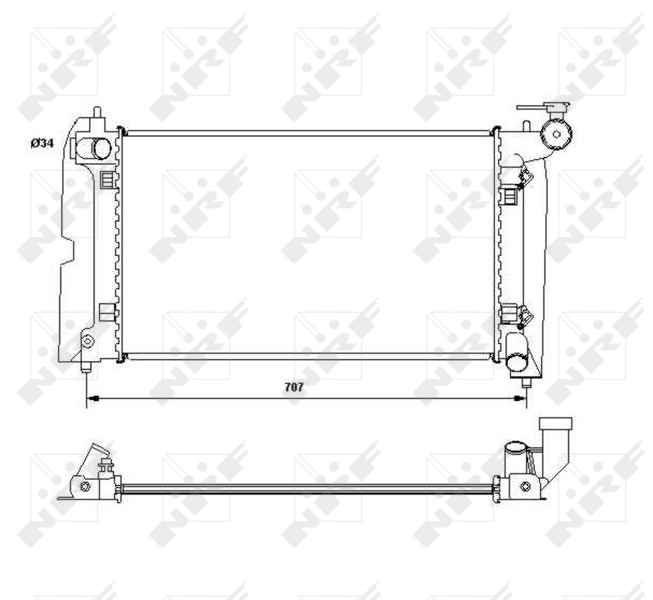 NRF Radiateur 53396