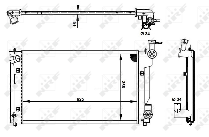 NRF Radiateur 53398