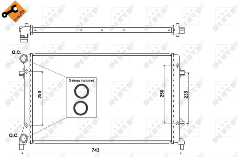 NRF Radiateur 53404