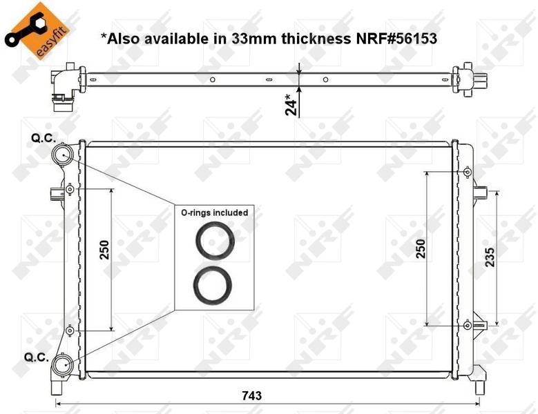 NRF Radiateur 53405