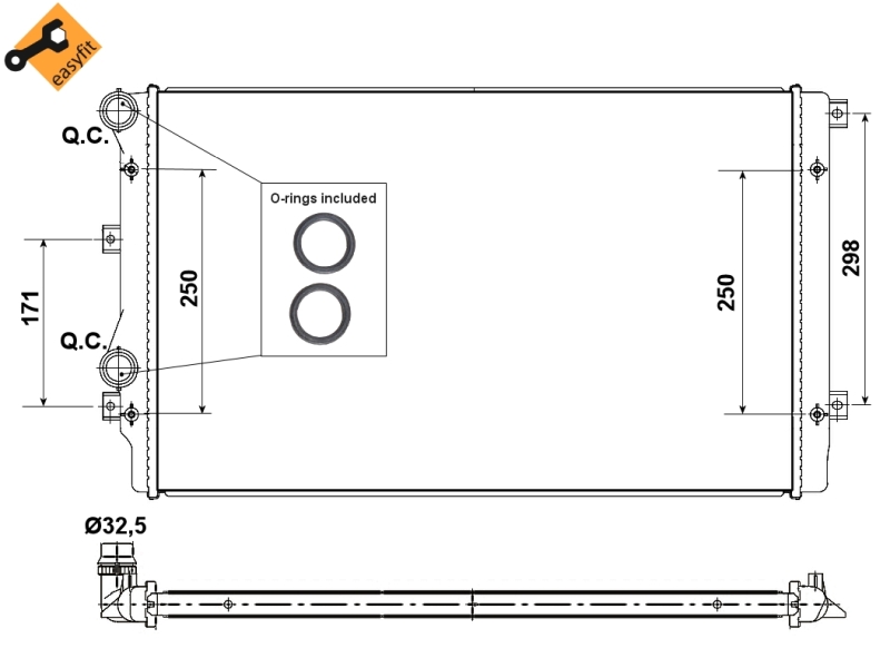 NRF Radiateur 53406