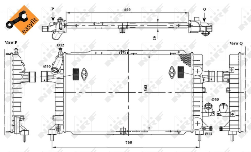 NRF Radiateur 53415