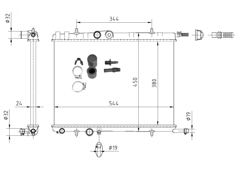 NRF Radiateur 53424A