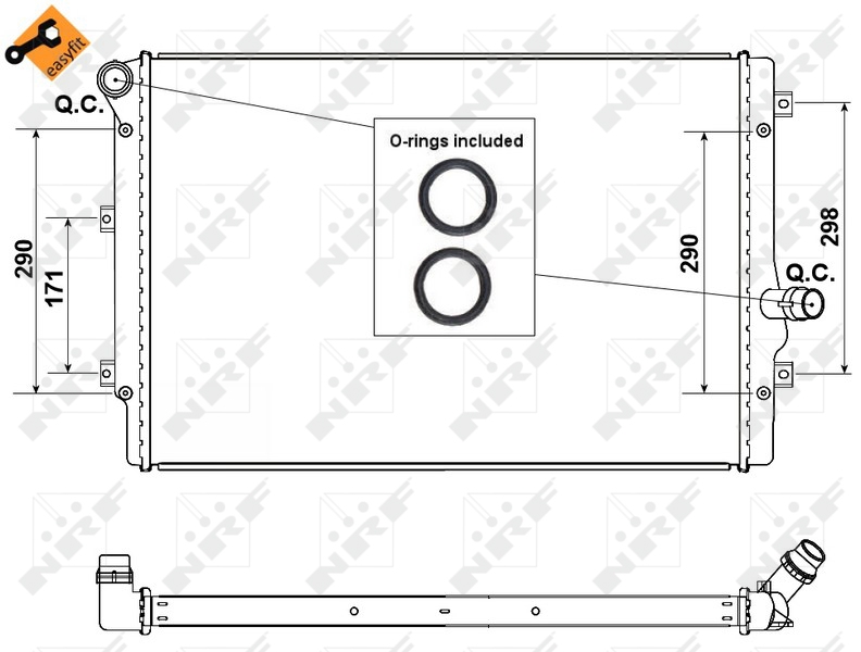 NRF Radiateur 53425