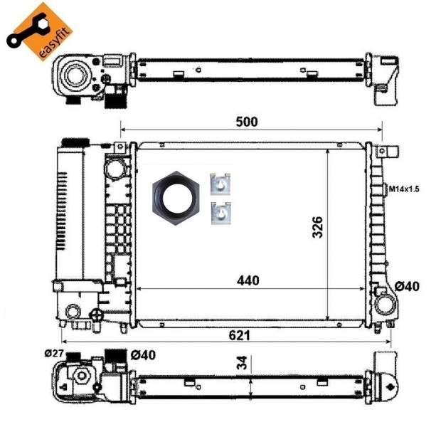 NRF Radiateur 53426