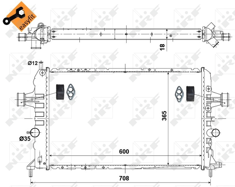 NRF Radiateur 53442