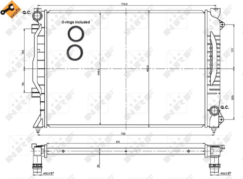 NRF Radiateur 53443