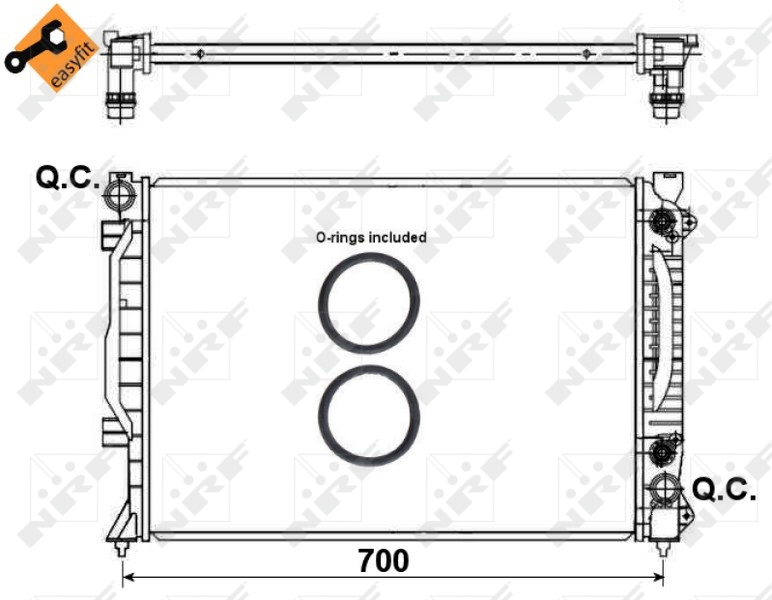 NRF Radiateur 53444