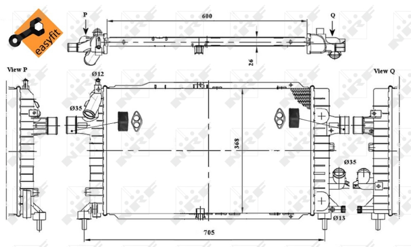 NRF Radiateur 53447