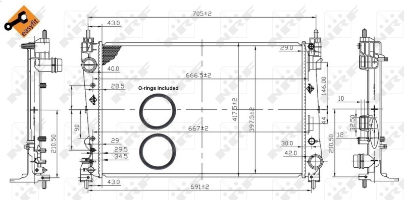 NRF Radiateur 53454