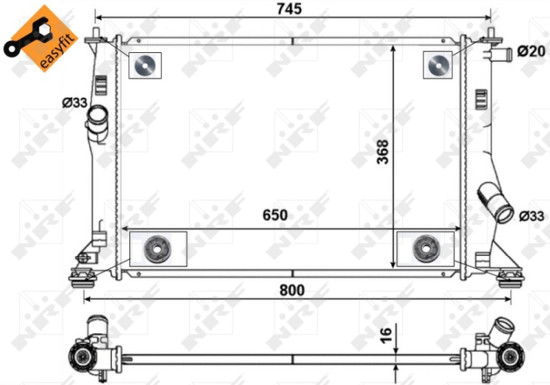 NRF Radiateur 53465