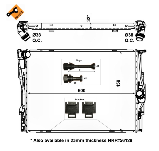 NRF Radiateur 53473