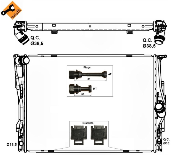 NRF Radiateur 53474