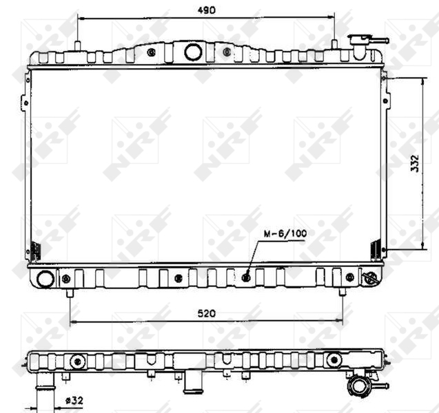 NRF Radiateur 53504