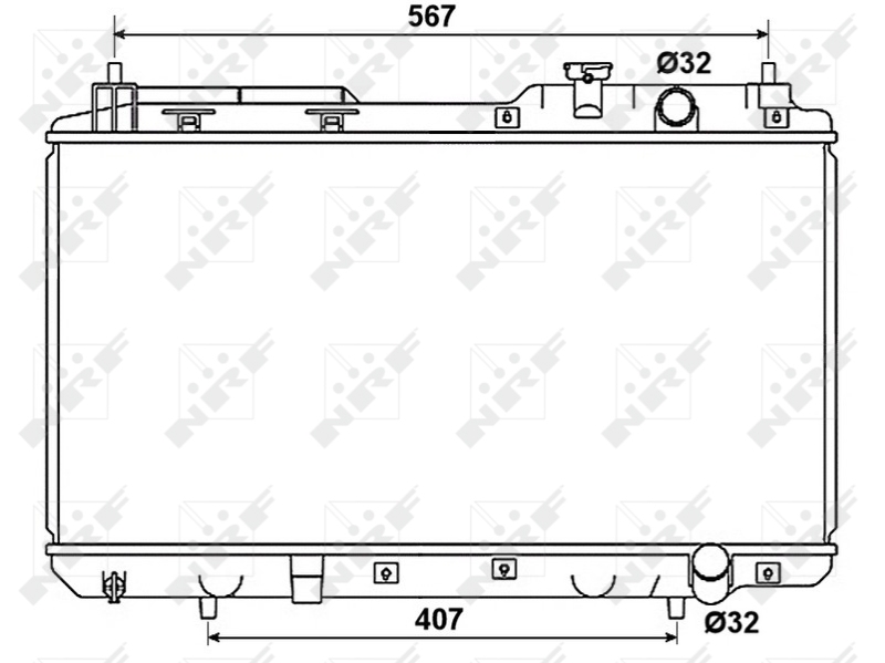 NRF Radiateur 53506