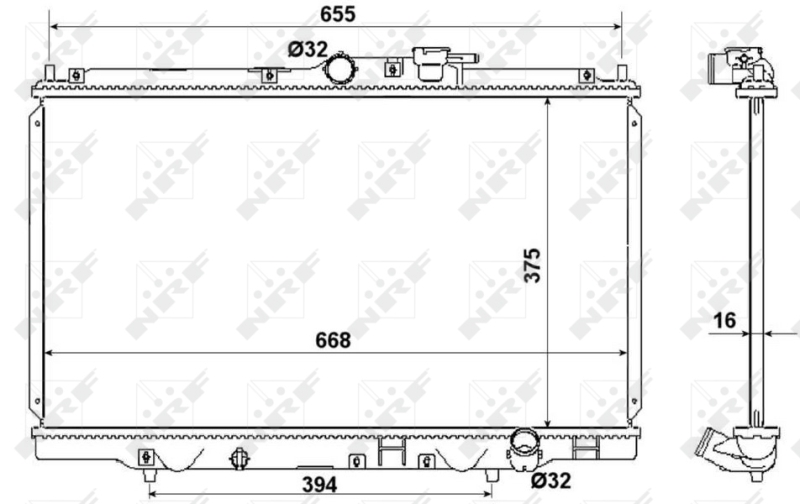 NRF Radiateur 53508