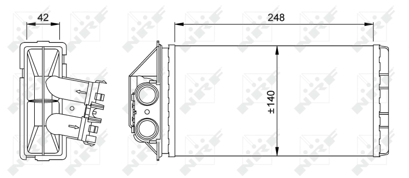 NRF Kachelradiateur 53561
