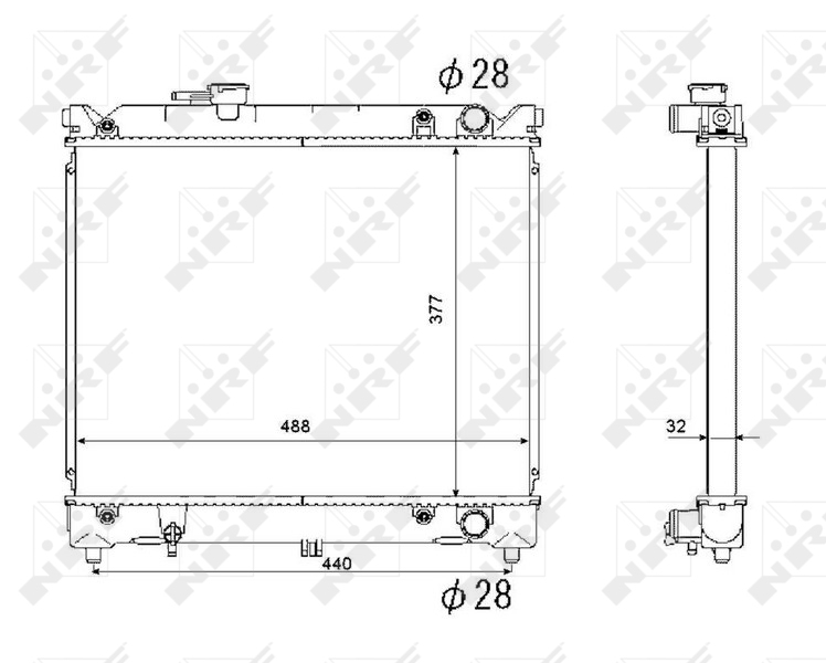 NRF Radiateur 53566
