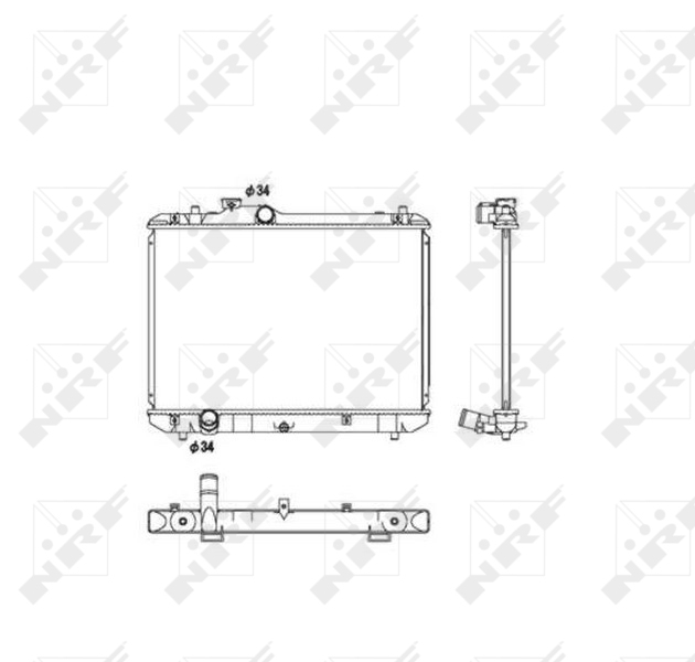 NRF Radiateur 53582