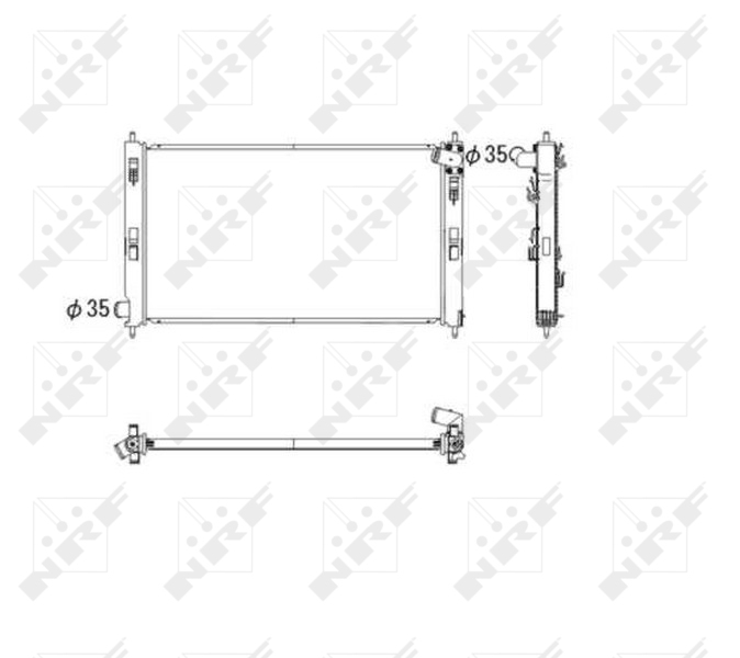 NRF Radiateur 53593