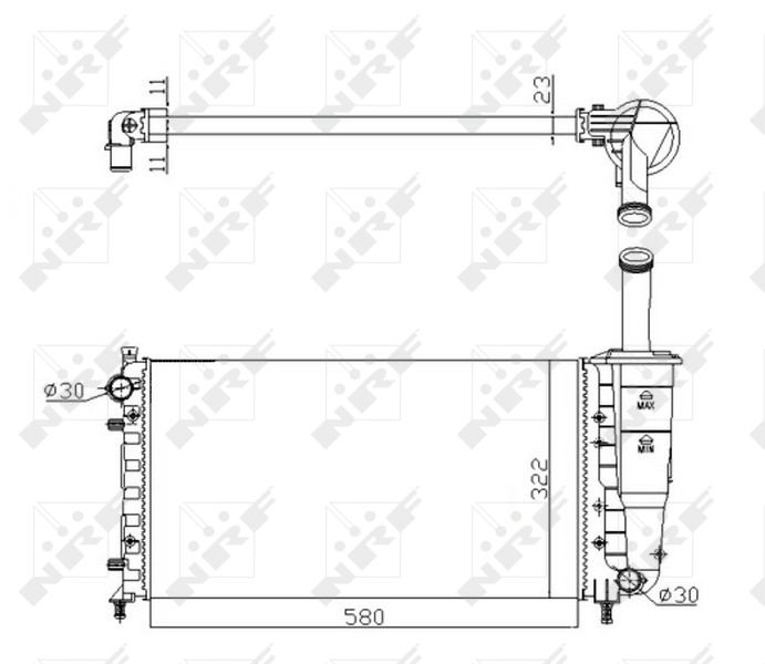 NRF Radiateur 53601A