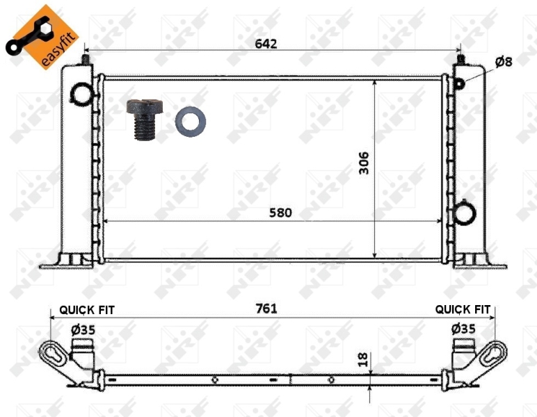 NRF Radiateur 53603