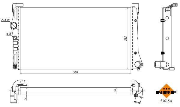 NRF Radiateur 53615A
