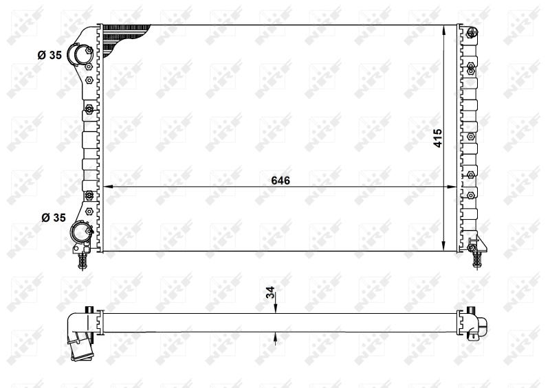 NRF Radiateur 53627