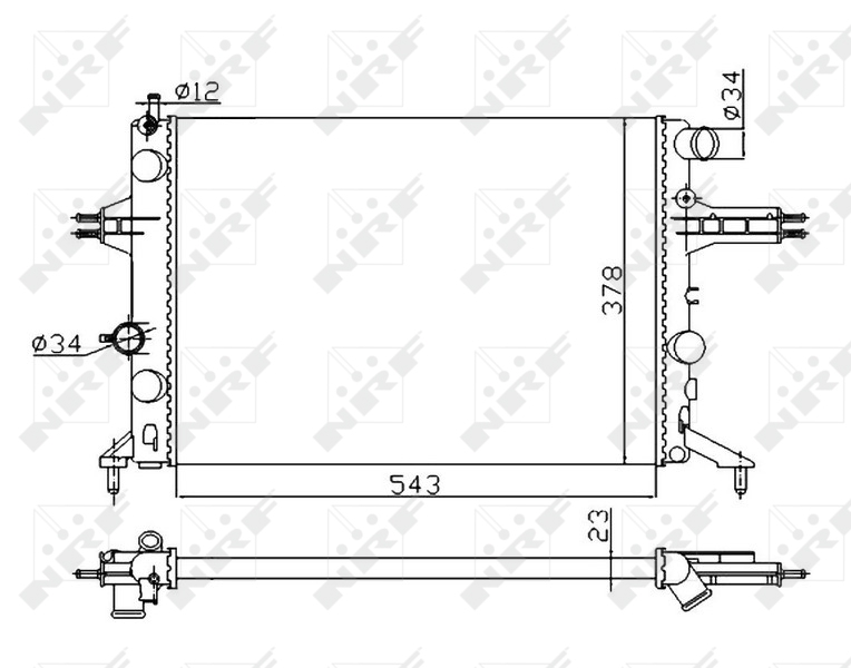 Radiateur NRF 53628A