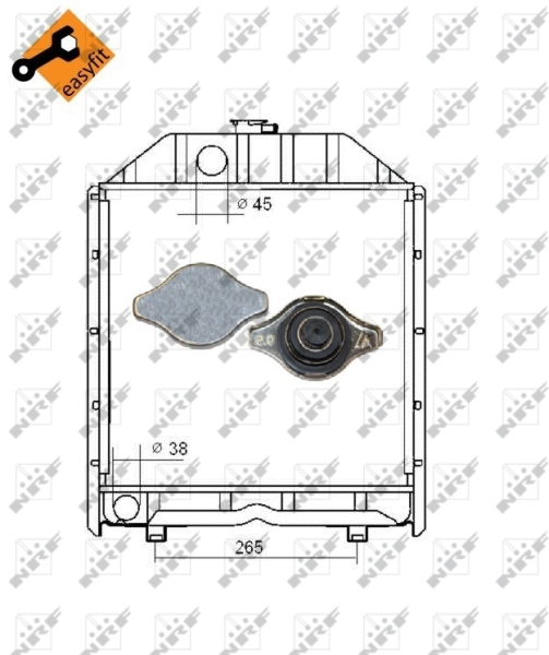 NRF Radiateur 53663