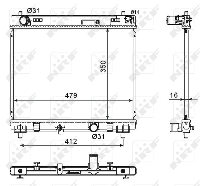 NRF Radiateur 53667
