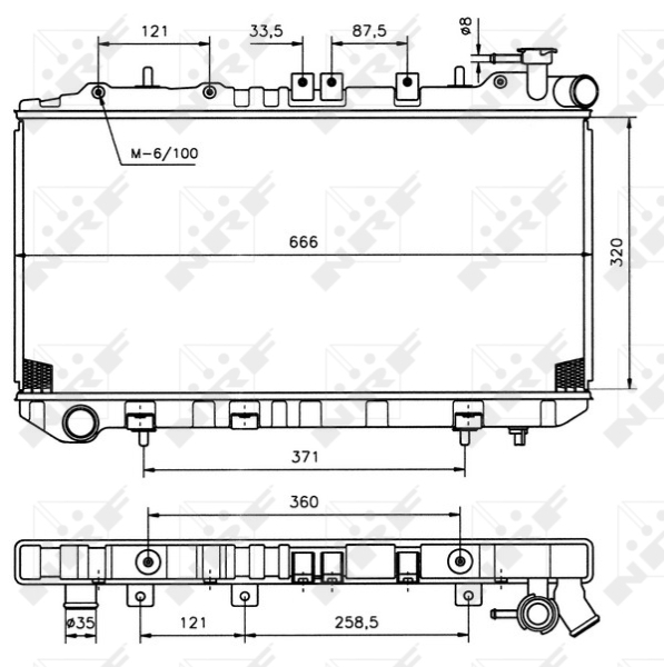 Radiateur NRF 536864